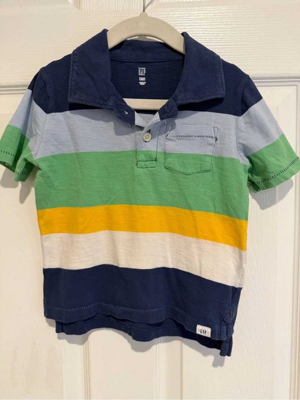 Baby Gap Toddler Boys 2 Piece Shirt Bundle Chambray Polo Stripes 3 Years 3T
